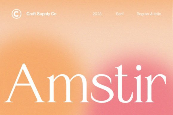 Amstir Font - Featured Image