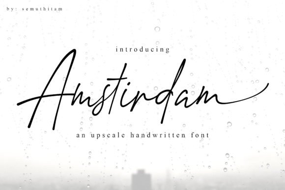 Amstirdam Font - Featured Image