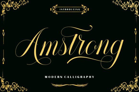 Amstrong Font - Featured Image