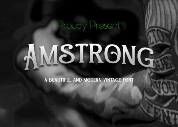 Amstrong Font - Featured Image