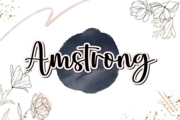 Amstrong Font - Featured Image