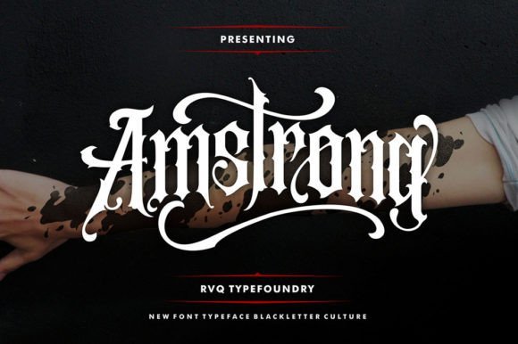 Amstrong Font - Featured Image