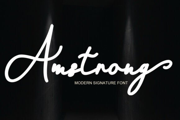 Amstrong Font - Featured Image