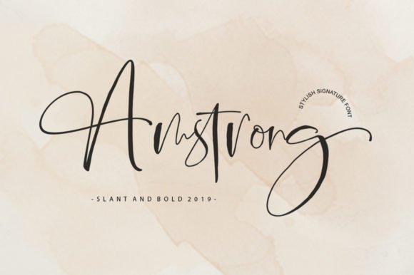 Amstrong Script Font - Featured Image