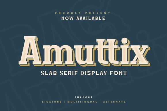 Amuttix Font - Featured Image