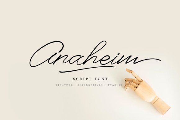 Anaheim Script Font - Featured Image