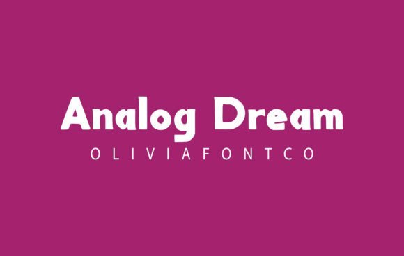 Analog Dream Font - Featured Image