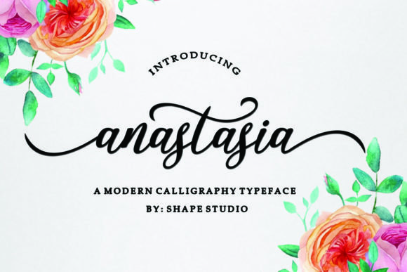 Anastasia Script Font - Featured Image