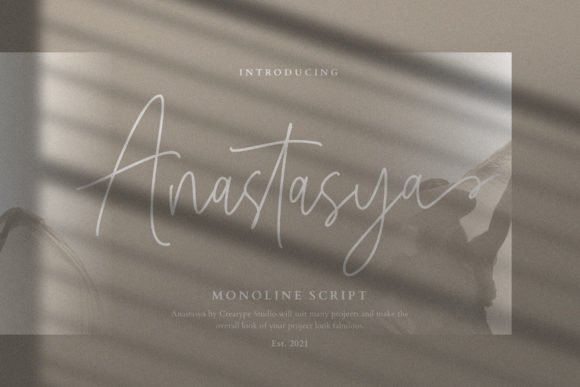 Anastasya Script Font - Featured Image