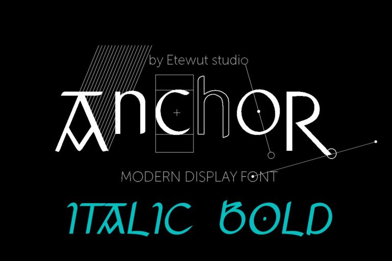Anchor Italic Bold Font - Featured Image