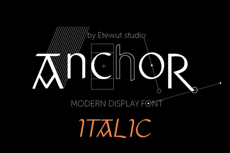Anchor Italic Font - Featured Image