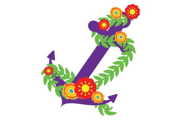 Anchor with Flower Decorations - Featured Image