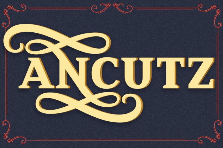 Ancutz Font - Featured Image