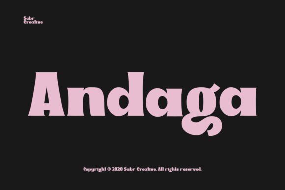 Andaga Font - Featured Image