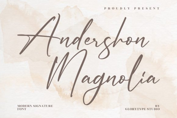Andershon Magnolia Font - Featured Image