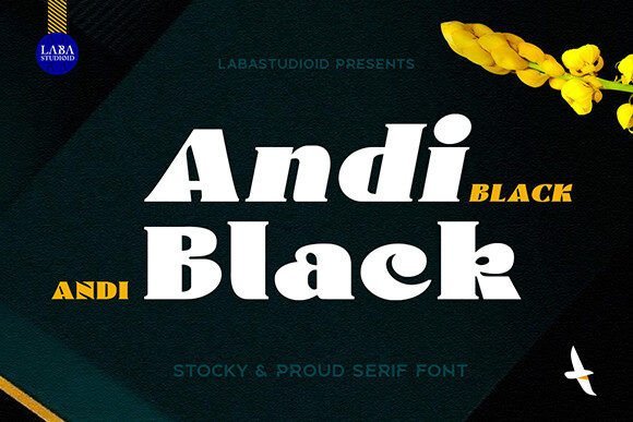Andi Black Font - Featured Image