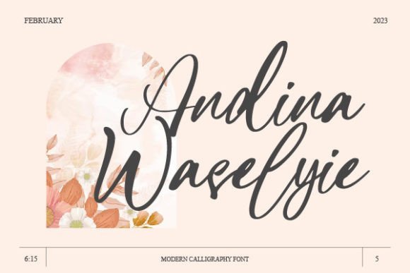 Andina Waselyie Font - Featured Image