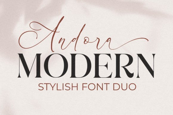 Andora Modern Font - Featured Image