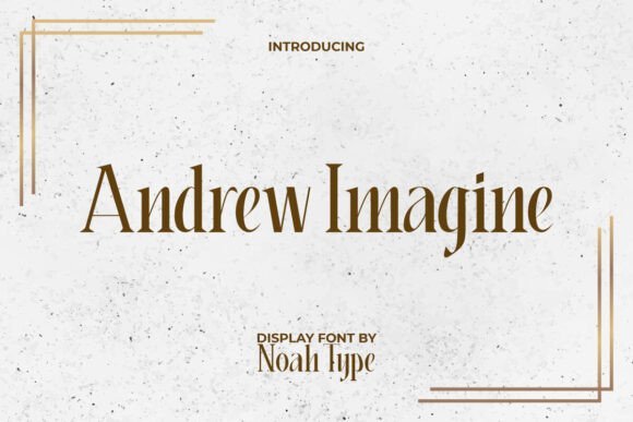 Andrew Imagine Font - Featured Image
