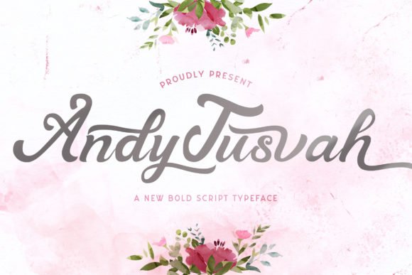 Andy Tusvah Font - Featured Image