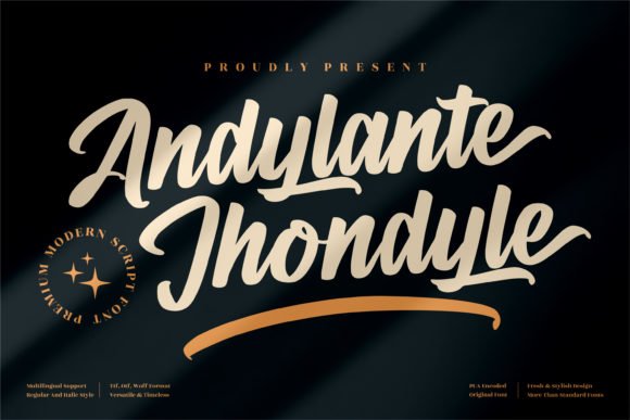 Andylante Jhondyle Font - Featured Image
