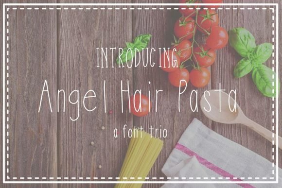 Angel Hair Pasta Font - Featured Image