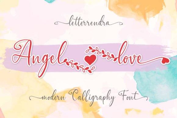Angel Love Font - Featured Image