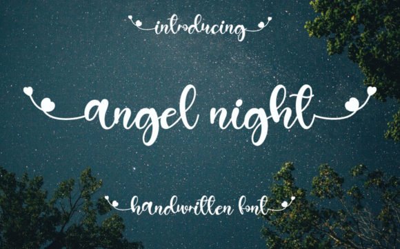Angel Night Font - Featured Image