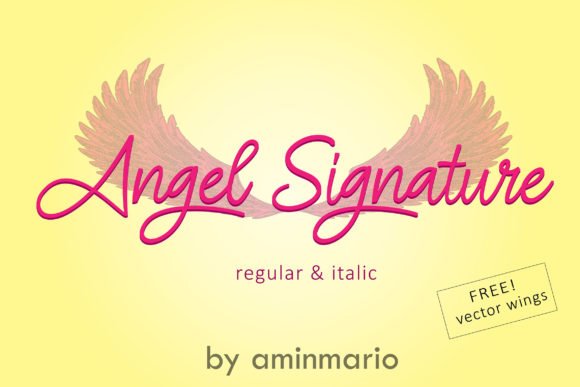 Angel Signature Font - Featured Image
