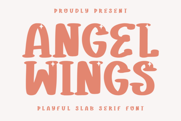 Angel Wings Font - Featured Image