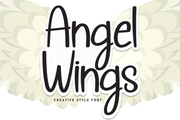 Angel Wings Font - Featured Image
