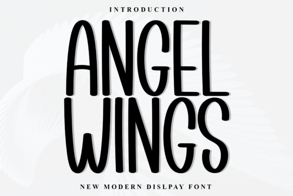 Angel Wings Font - Featured Image