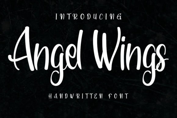 Angel Wings Font - Featured Image
