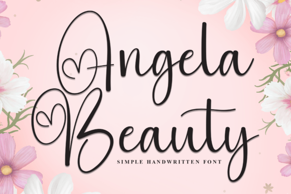 Angela Beauty Font - Featured Image