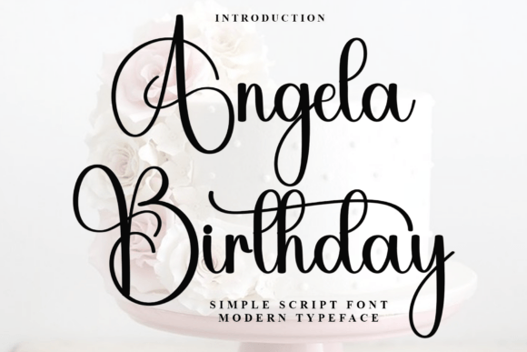 Angela Birthday Font - Featured Image