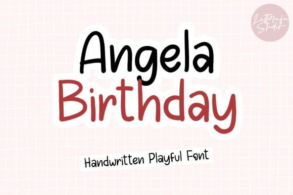 Angela Birthday Font - Featured Image
