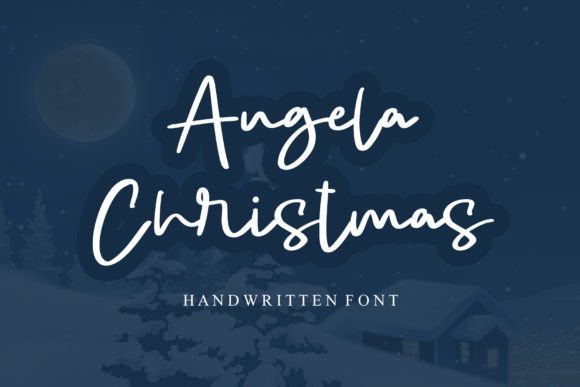 Angela Christmas Font - Featured Image