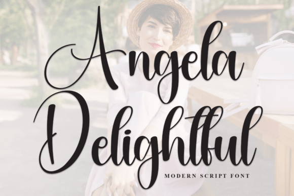 Angela Delightful Font - Featured Image