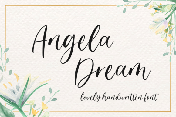 Angela Dream Font - Featured Image