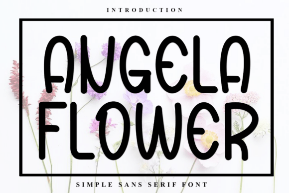 Angela Flower Font - Featured Image