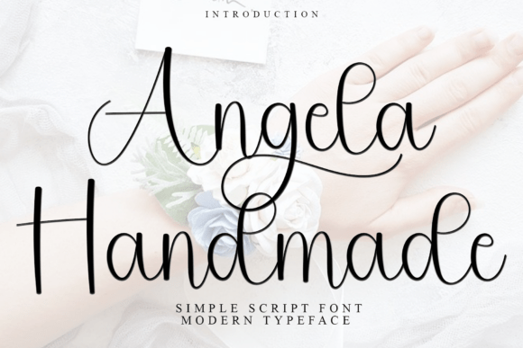 Angela Handmade Font - Featured Image