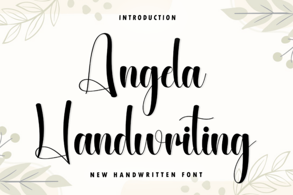Angela Handwriting Font - Featured Image