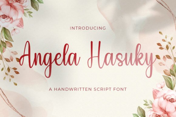 Angela Hasuky Font - Featured Image