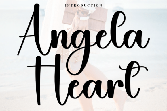 Angela Heart Font - Featured Image