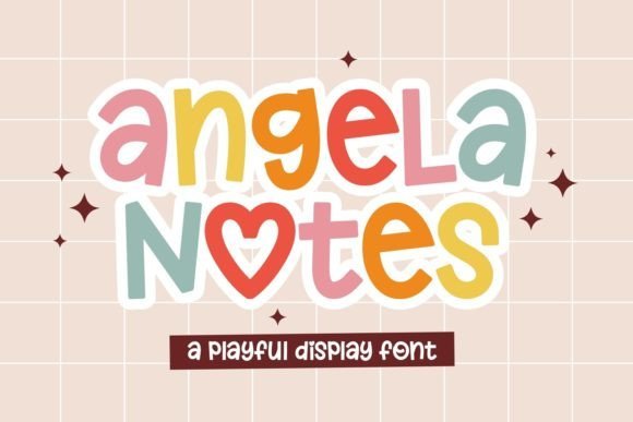 Angela Notes Font - Featured Image