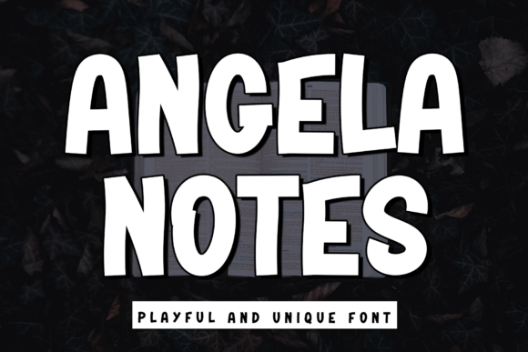Angela Notes Font - Featured Image