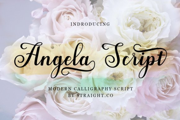 Angela Script Font - Featured Image