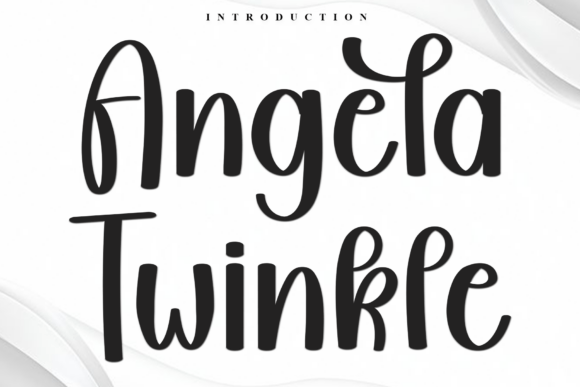 Angela Twinkle Font - Featured Image