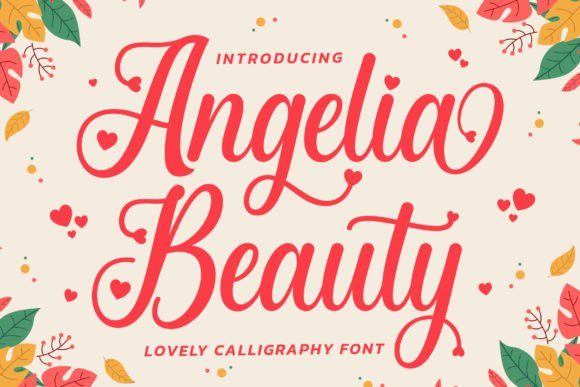 Angelia Beauty Font - Featured Image