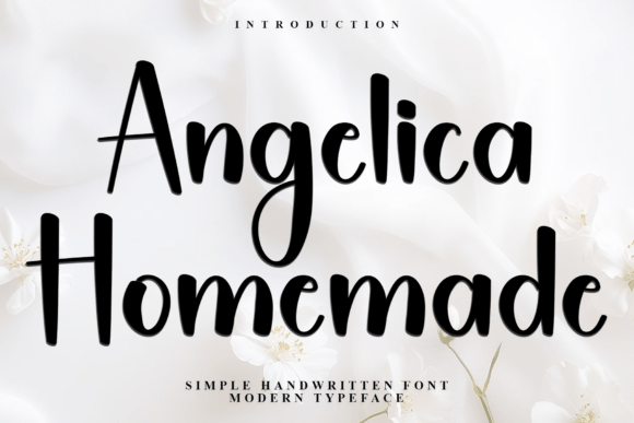 Angelica Homemade Font - Featured Image